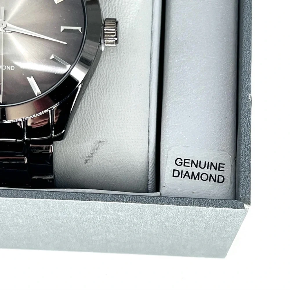 Geoffrey Beene BGA0008GU Men's Genuine Diamond Accent Watch - One Size